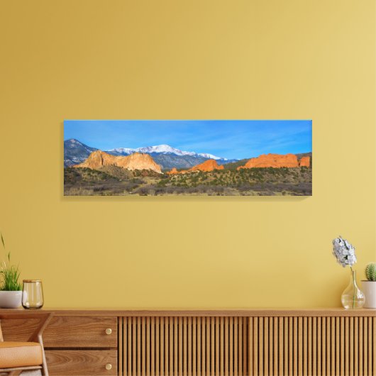 Pikes Peak im Springtime Leinwanddruck (Insitu (Wohnzimmer))