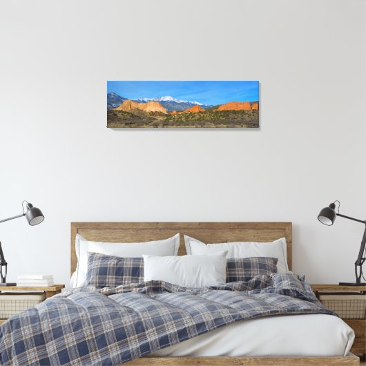 Pikes Peak im Springtime Leinwanddruck (Insitu (Schlafzimmer))
