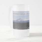 Pike's Peak Mattierte Tasse (Vorderseite Links)