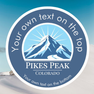 Pikes Peak Mountain Colorado Souvenir Aufkleber