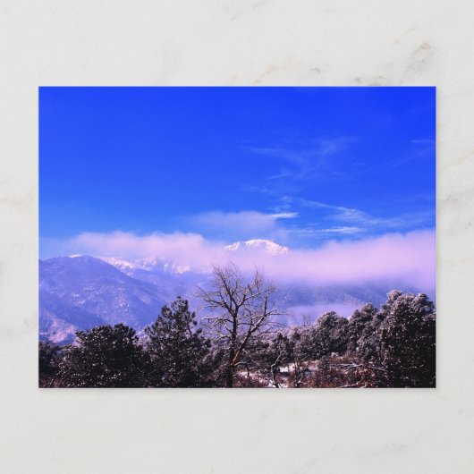 Pikes Peak Mountain, Colorado Springs, CO Postkarte (Vorderseite)