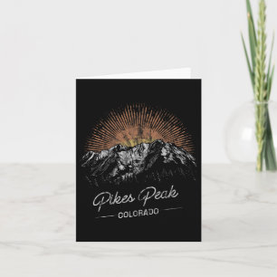 Pikes Peak Mountains Colorado Wandern im Freien Karte