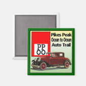Pikes Peak Ocean to Ocean Auto Trail Magnet (Vorderseite/Rückseite)