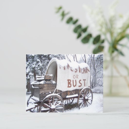 Pikes Peak oder Bust Postkarte (Stehend Vorderseite)