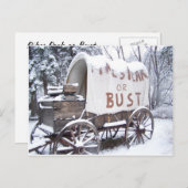 Pikes Peak oder Bust Postkarte (Vorne/Hinten)