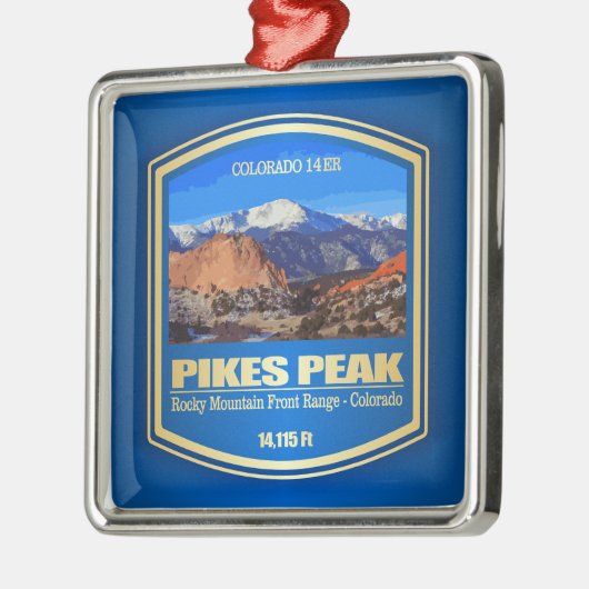 Pikes Peak Ornament Aus Metall (Links)