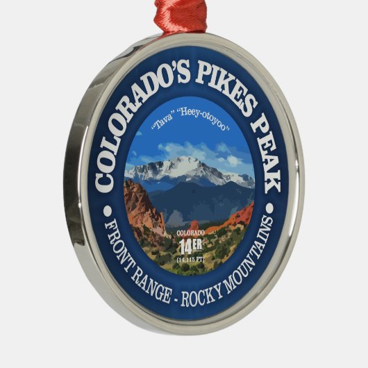 Pikes Peak Ornament Aus Metall (Rechts)