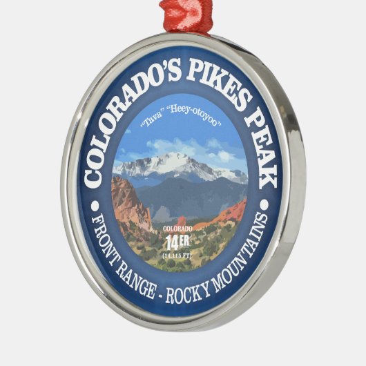 Pikes Peak Ornament Aus Metall (Links)
