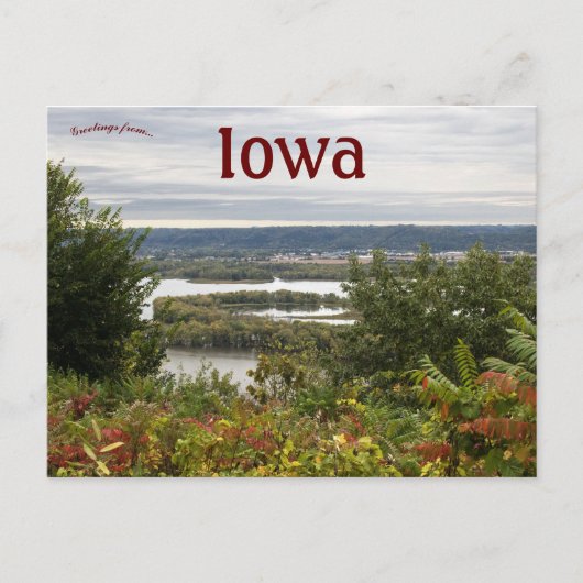 Pikes Peak Overlook McGregor Iowa Postkarte (Vorderseite)