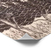 Pikes Peak Pen/Stift Illustration Poster (Ecke)