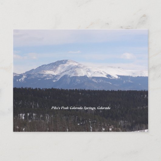 Pike's Peak Postcard Postkarte (Vorderseite)