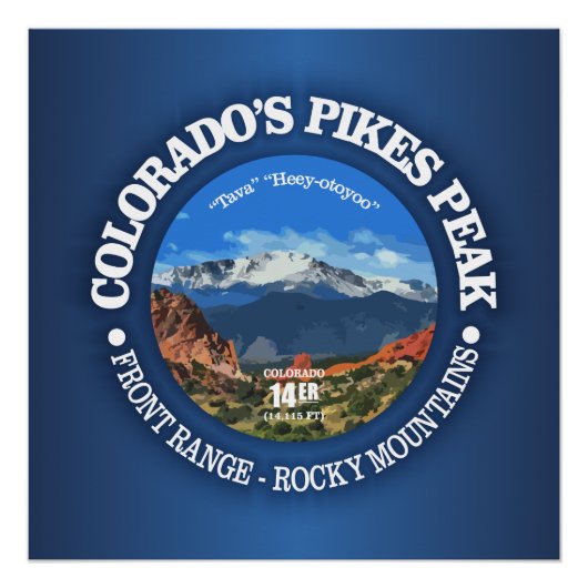Pikes Peak Poster (Vorderseite)