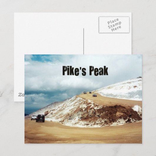 Pike's Peak Postkarte (Vorne/Hinten)