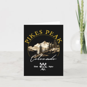 Pikes Peak Retro Vintages Kleidungsstück - Pikes P Karte