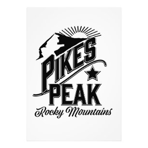 Pikes Peak Rocky Mountains Vintage-Kunst Fotodruck