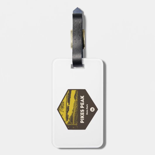 Pikes Peak Staat Park Iowa Gepäckanhänger (Rückseite vertikal)