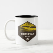 Pikes Peak Staat Park Iowa Zweifarbige Tasse (Links)