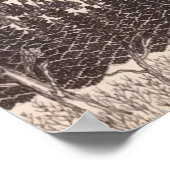 Pikes Peak Stift-/Bleistift-Illustration Poster (Ecke)