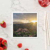 Pikes Peak Sunset Haze Paper Napkin Serviette (Beispiel)
