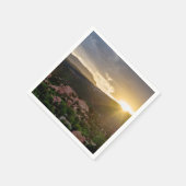 Pikes Peak Sunset Haze Paper Napkin Serviette (Ecke)