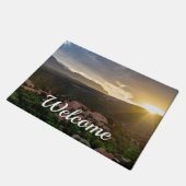 Pikes Peak Sunset Haze Welcome Doormat Fußmatte (Schrägansicht)