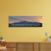 Pike's Peak Sunset mit Bibel Verse Leinwanddruck (Insitu (Wohnzimmer))