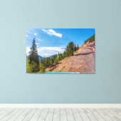 Pikes Peak Train Ride Canvas Print Leinwanddruck (Insitu (Holzboden))