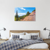 Pikes Peak Train Ride Canvas Print Leinwanddruck (Insitu (Schlafzimmer))