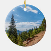 Pikes Peak Train Ride Circle Ornament (Hinten)