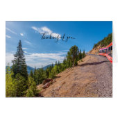 Pikes Peak Train Ride Denken Sie an Ihre Karte (Vorderseite (Horizontal))