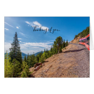 Pikes Peak Train Ride Denken Sie an Ihre Karte