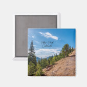 Pikes Peak Train Ride Square Magnet (Vorderseite/Rückseite)