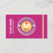 Pikleball-Coach pink Visitenkarte (Vorderseite)