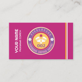 Pikleball-Coach pink Visitenkarte