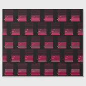 Pikleball-rosa-farbenes Papiermuster Geschenkpapier (Flach)