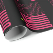 Pikleball-rosa-farbenes Papiermuster Geschenkpapier (Rolleneckpunkt)