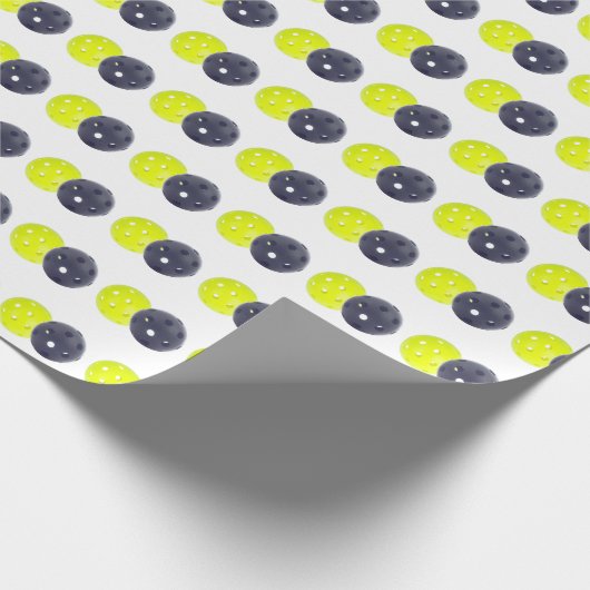 Pikleball-Wrapping-Papier Geschenkpapier (Ecke)