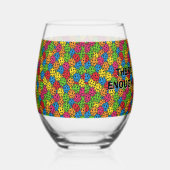 Pikleballs gibt es nie genug weinglas ohne stiel (Rechts)