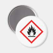 Piktogramm [entzündlich] magnet (Vorderseite/Rückseite)