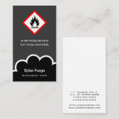 Piktogramm [entzündlich] visitenkarte (Vorne/Hinten)