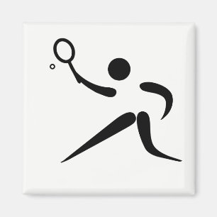 Piktogramm für künstlerische Tennisfrauen Magnet