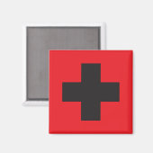 Piktogramm Magnet, Kreuz Magnet (Vorderseite/Rückseite)