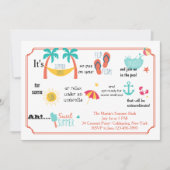 Piktogramm Sommerzeit Einladung (Vorderseite)