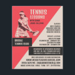 Piktogramm Tennis Player, Tennisunterricht/Kurse Flyer<br><div class="desc">Piktogramm Tennis Player,  Tennisunterricht/Kurse Werbung Flyer durch den Business Card Store.</div>