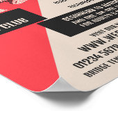 Piktogramm Tennis Player, Tennisunterricht/Kurse Poster (Ecke)