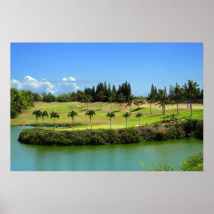 Piktoresque Hawaiian Golf Course Poster