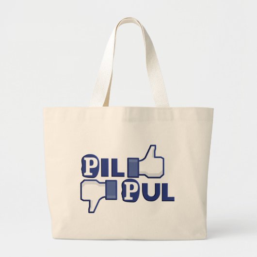 Pil Pul.png Jumbo Stoffbeutel (Vorne)