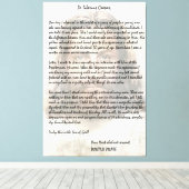 Pilate Brief an Cäsar, der Jesus Christus beschrei Leinwanddruck (Insitu (Holzboden))