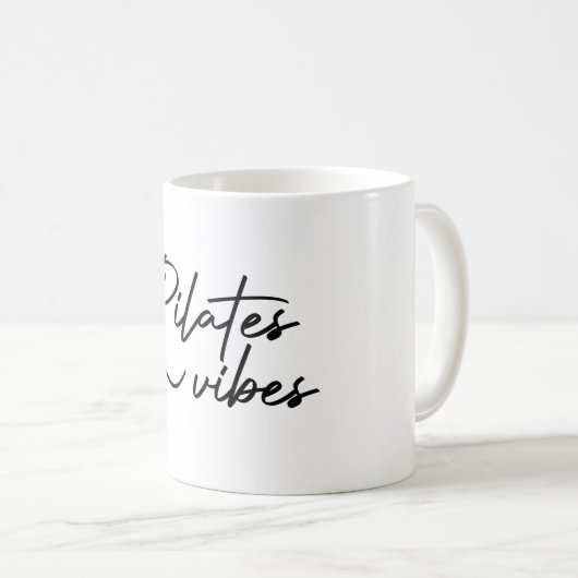 PILATE VIBES T - Shirt Kaffeetasse (VorderseiteRechts)