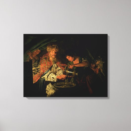 Pilate waschen sich die Hände (Öl auf der Leinwand (Vorderseite)